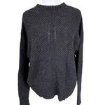 a.n.a Charcoal Fisherman's Chunky Knit Sweater LARGE Modern Casual Winter Photo 0