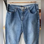 American Eagle Vintage  Low Rise Flare Wide Leg Denim Jean Size 12 Photo 6
