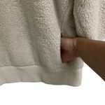 Athleta Talus teddy Sherpa half zip pull over cream sweatshirt L Photo 4