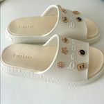 Bebe 🆕 Slide Sandals with Embellishments Photo 2