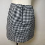 Hollister  Houndstooth Mini Skirt Black White Plaid Tweed Check Preppy Y2K Medium Photo 3