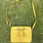 Kate Spade Kate Spade Hayes Leather Camera Crossbody Bag Bow Ribbon Sunflower Yellow Photo 11