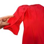 Black Halo - Red Nuelle Petal Sleeve Dress - Size 2 Photo 9