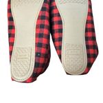 SO  Moccasin Shoes Womens Size 7-8 Medium Buffalo Plaid Faux Fur Slippers Cozy Ho Photo 5