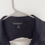 Rock & Republic  Women's Distressed Retro Grunge Rock Button-Up Shirt, Black, L Photo 5