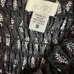 Ecote Black Paisley Smocked Bodice Off The Shoulder Dress Women's Small Photo 5