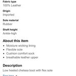 Fly London  Brown Leather Pull On Chelsea Booties Sz 11 Photo 2