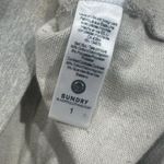 Sundry  Grey Floral Embroidered Oversized Crewneck Sweater Women’s 1 (Small) Photo 3