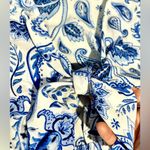Show Me Your Mumu RivieraTie Front Blue and White Paisley Playsuit/Romper Sz M Photo 4