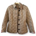 Burberry Quilted Tan Puffer Jacket Photo 1