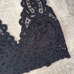 Free People NWT Black Lace Halter Bralette Photo 3