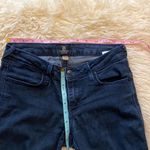 Just Black  Cropped Skinny Ankle Zipper Dark Blue Denim Jeans Sz 25 Midrise Photo 7