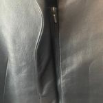 Lafayette 148  New‎ York Leather Merino Wool Mix Black Jacket Size 6 Photo 5