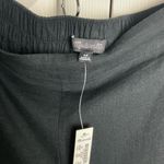 Madewell Wide Leg Linen Blend Flat Front Pants Size 6P Black Photo 1