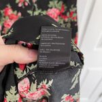 Urban Outfitters Staring at Stars Black Floral Button Front Shirt Dress Photo 5