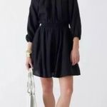 J.Crew NEW! Palermo Smocked-Waist Mini Dress in Washed Black Photo 9