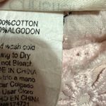 Romantic Pink Floral Appliqué Blouse Cottagecore Vibes Whimsical Scalloped Sz S Photo 5