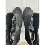 Womans Candies Booties 8.5 M Black Vented Back Zip Peeptoe Stilettos Heel Photo 5