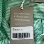 Everlane  Women’s Green & White Cotton Button Down Shirt Size 4 NWT Photo 3