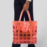 Fendi Vintage Metallic Terracotta Tote Bag Photo 1
