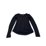 Athleta  Women's XS Black Long Sleeve Workout Top with Thumb Holes Photo 2