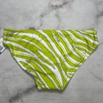 Michael Kors  Womens Limeade Logo Ring Hipster Bikini Bottom Size L Striped New Photo 4
