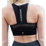 Zyia  Active All Star Zip Back Sports Bra Black- Size Medium Photo 1