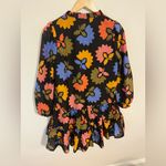J.MARIE Avery V Neck Dress Black Colorful Florals Size XS Excellent Condition Photo 5