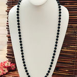 Monet  Strand Blue & Gold Bead Necklace Photo 0