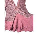Free People  Tell Tale Dusty Mauve Lace Tunic Dress Size‎ Small Photo 6