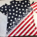 Unbranded Women's American Flag One Piece Bathing Suit, Patriotic Shirt‎ XL New Red Photo 8