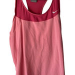 Nike Pink Racerback Tank Top XL Activewear Mesh Panel Dri-Fit Style Photo 0