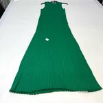 Marina Moscone Dress Womens Green Knit Sheath Maxi Large Photo 4