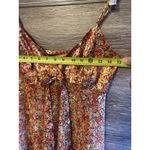 Victoria's Secret Victoria’s Secret Orange Yellow Floral Slip Dress Size XS Bow Straps Sexy Sheer Photo 3
