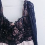 Anthropologie Lace Hart Thong Bodysuit Long Sleeve Photo 2