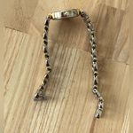 Bulova Diamond Vintage Ladies Watch Two-Tone Bracelet Case Shimmery Silver Dial Photo 7