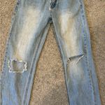 Princess Polly High Waisted Holland Jeans Denim Distressed Knee SIZE 0 Photo 2