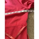 Vtg 70s Hot Pink Dress M Barbiecore Conservative belted ILGWU Church Formal Work Size M Photo 8