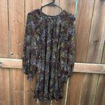 Joie  Floral Silk Long Sleeve Black Dress Size Small Photo 7