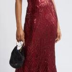 LULUS NWT Red Ever So Elegant Sequin Sheath Gown Dress XL Photo 0