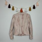 BLANK NYC Pink Tie Dye Faux Suede Drape Front Moto Jacket Size Medium Photo 14