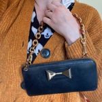 Chloé Authentic Chloe bow leather wallet on chain mini shoulder bag black gold Photo 13