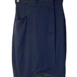 Karl Lagerfeld Vintage KL by  Virgin Wool Wrap Pencil Skirt Photo 0