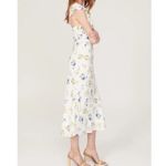 Jason Wu  Collection White‎ Floral Ruffal V Neck Size 2 Retail $395. Designer Photo 3