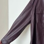 Saylor  Fabiana faux leather pullover top size S Photo 4