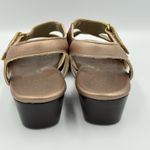 SAS Suntimer Strap Slingback Sandals‎ Brown Gold Womens 8.5 W Comfort Cushion Photo 5