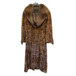 Vintage Filimegas Brown Mink Long Fur Winter Coat Size Medium Photo 1