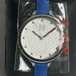 Robert Lee Morris Women's Brand New Blue Strap Silver Watch Water Resistant Photo 1