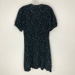 Pam & Gela Floral V Neck Silk Dress Short Sleeves Size Small Photo 7