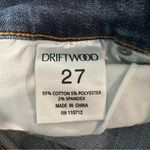 Driftwood  Jeans Jackie Floral Embroidered Distressed Mid-Rise Skinny Boho‎ Sz 27 Photo 6